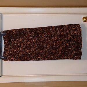 EUC - Gorgeous Portraits by Northern Isle Floral Faux Wrap Skirt - Size Med